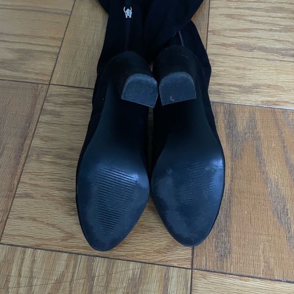 Steve Madden black knee high boots in stretchy suede - Picture 15 of 15